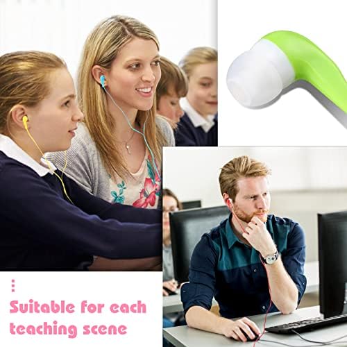 100 Опаковки слушалки на Едро Детски ушите за класната стая, съвместими с повечето интерфейс 3.5 мм (многоцветни)