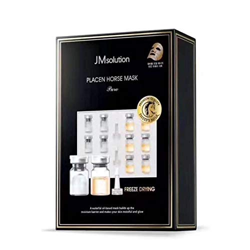 JM Solution Маска за лице PLACEN с Ланолин/Колаген/Кон, Подтягивающая, Хидратиращи и Питающая кожата, 1 опаковка