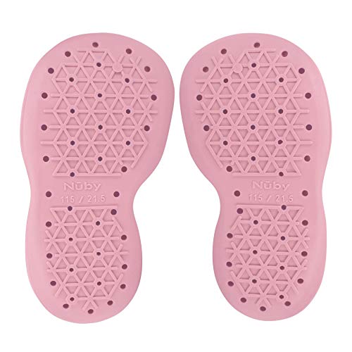 Удобни обувки-носочки гумени подметки Nuby Snekz за Първите стъпки - Розов Еднорог/Средната възраст на 14-22