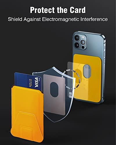 Чантата AmberVec MagSafe, който е съвместим с iPhone 14, iPhone 13 и iPhone 12 Mini Pro Max Plus, Магнитна поставка