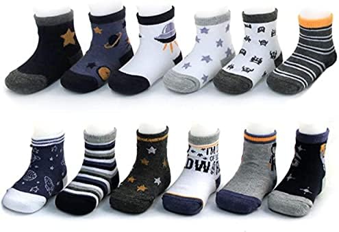 Детски чорапи Rising Star за Момчета и Момичета, Чорапи за деца 0-6/6-12/12-24 Чорапи за новородени Months Ankle