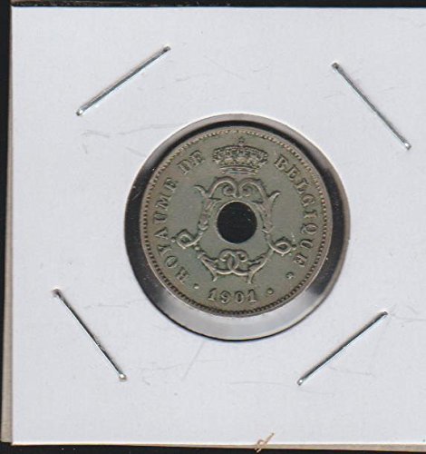 Централен отвор 1901 NL вътре Коронованной Монограм Избор десятицентовика Изключително Тънък