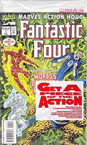 Час на валидност на Marvel с участието на Фантастичната четворка 1 (в чантата) VF / NM ; Книга на Marvel comics