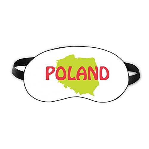 Карта на Европа Варшава Полша Защитна маска За очи Sleep Мека Нощна Превръзка На очите Козирка