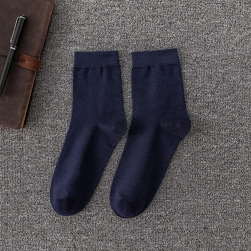 LIUZH 5 Чифта Памучни диша чорапи със средна тръба, Ежедневни облекла, Ежедневни чорапи, Летни Бизнес Меки Чорапи