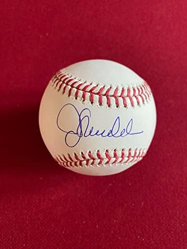 Джо Мэддон, с автограф (JSA) Официален бейзбол (ретро) Къбс - Бейзболни топки с автографи