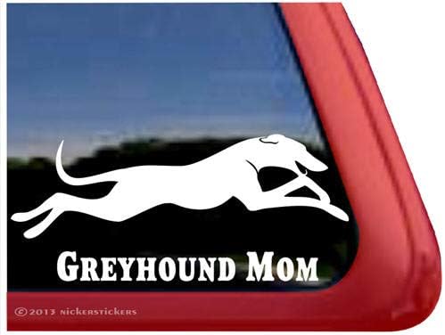 Vinyl Стикер На Прозореца Greyhound Mom | Dog Decal Sticker