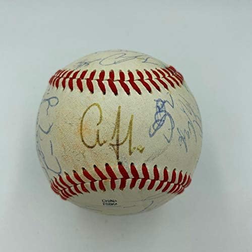 Съдия Аарон Гари Санчес, нов екипа на Янкис, Подписано използвани бейзболни топки JSA - MLB С автограф Използвани