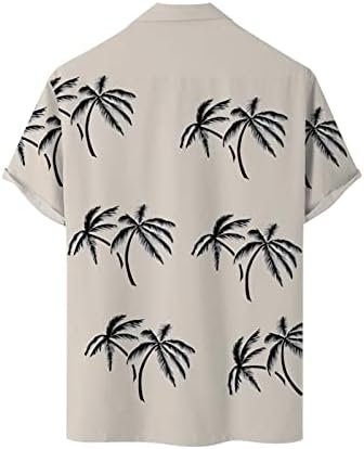 Мъжки Реколта Риза за Боулинг, Хавайски Ризи с Къс Ръкав, Лятна Тениска на Копчета, Всекидневни Плажен Топ с