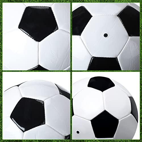 Yunsailing 12 Опаковки Спортни Футболни топки Размер 5, с Помпа за Младежи, Деца, Момичета, Момчета, Възрастни,