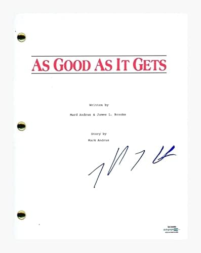 Хелън Хънт подписа автограф ТОЛКОВА ДОБРЕ, колкото Е ВЪЗМОЖНО Сценарият на филма Сценарий ACOA COA