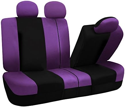 Автомобилни седалките лилав цвят Универсален комбиниран комплект с калъф на волана и накладка за колан, подходящи