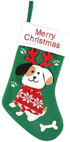 Коледни Чорапи ZOJAERZI, 15Големи Коледни Чорапи с 3D Котка и Куче, Персонални Декорации за Отглеждане на домашни