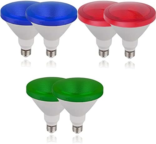 Led Цветна Крушка CICINY, 6 броя - 15 W (еквивалент на 100 Вата) - Led крушка на основния цвят E26, За декорация