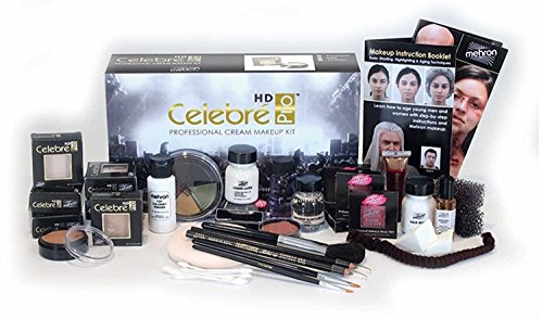 Комплект за грим Mehron Celebré Professional HD Cream | Пълен Козметичен набор от Гримьор за театър, сцена,