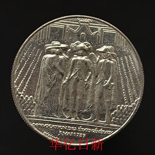 Френска монета от 1 франк 1989 г. С отстъпка Характер монети Европейски монети