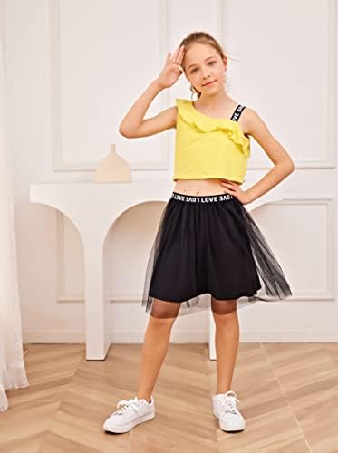 PATPAT/ Есенно-зимни дрехи за малки и големи момичета, Комплект с пола за момичета, Пуловер, Топ, Тениска, Черна
