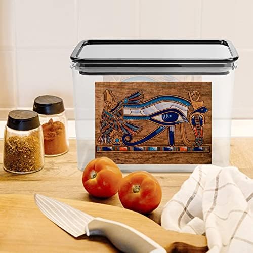 Египетски Папирус Изобразява Окото на Гор Кутия За Съхранение Пластмасов Контейнер-Органайзер за Хранителни