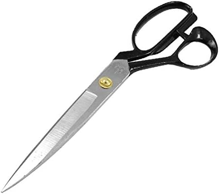 Нови ножици за шиене с метална дръжка Lon0167 От неръждаема стомана за шивач, надеждна, ефективна, Черни (id: