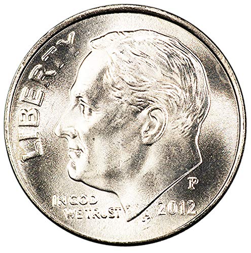 2012 P & BU D Roosevelt Dime Choice Комплект от 2 монети, Монетен двор на САЩ, без да се прибягва