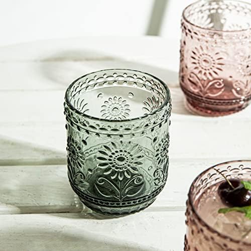 Стъклени чаши SoulTimes, Комплект от 4 пури в ограничени бройки Стъклени Чаши за пиене, Набор от Декоративни