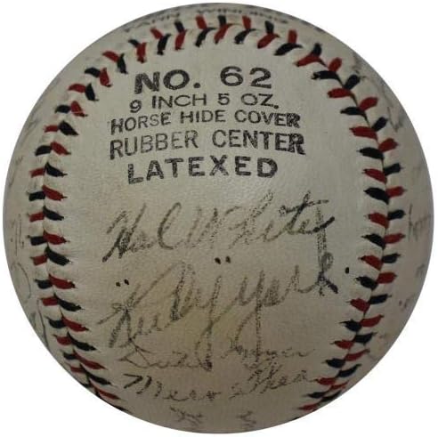 Най-добрите бейзбол екип на Детройт Тайгърс 1942 г., подписано на 30 бейзболни топки с автографи на JSA COA