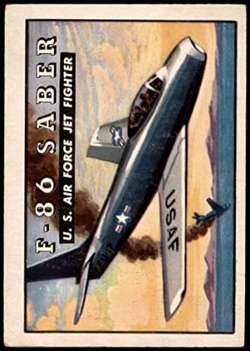 1952 Topps 71 F-86 Saber (Карта) VG/EX