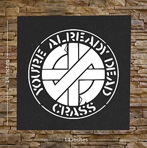 Груб нашивка на гърба - Amebix Anarcho Против Cimex Antisect Aus-Гнило Авскум axegrinder Черен флаг Хаос Кора