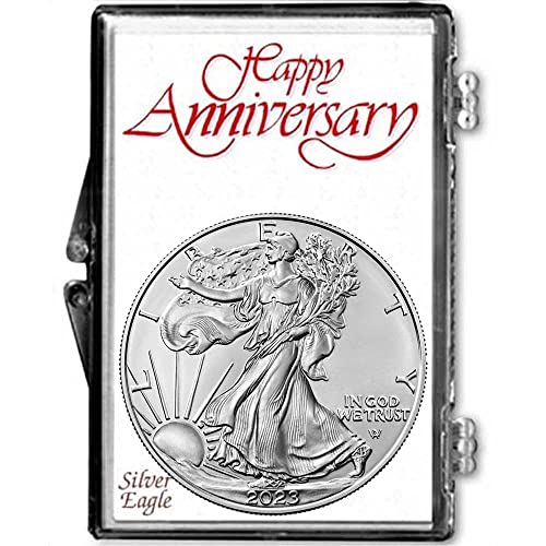 2023 - Американски Сребърен Орел в Юбилейна Держателе Долара Монетния двор на САЩ, Без да се прибягва