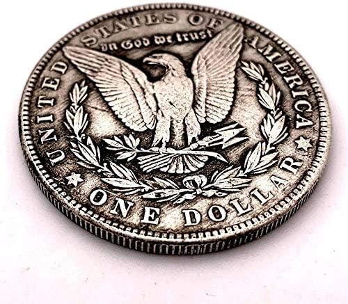 1921 Череп С Релефна форма на Сърце, Старинни Медни и Сребърен Медал COPYSouvenir, Новост, Монета за Подарък