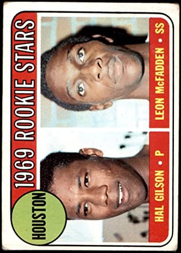 1969 Topps 156 Начинаещи Astros Хал Гилсон /Леон Макфадън Хюстън Астрос (Бейзболна картичка) ИСТИНСКИ Астрос