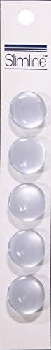 BERWICK OFFRAY Buttons Slimline LT, Светло Синьо Джолан 5/8 5/Pkg