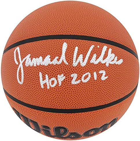 Джамаал Уилкс подписа на Уилсън За баскетбол в закрито / На открито NBA w/HOF 2012 - Баскетболни топки с автографи