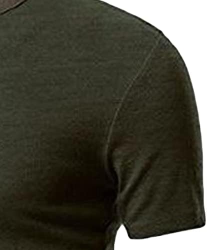 Мъжки Памучен Облегающая Спортна Тениска Muscle Slim, Ежедневни Блузи С Висока яка и Копчета, на База Пуловер