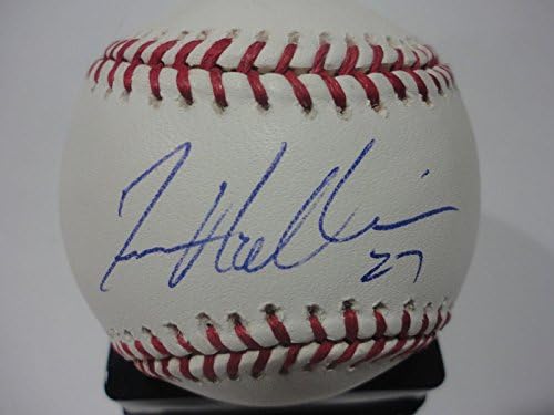 Деймън Hollins Брейвз/ Доджърс Подписаха бейзболни топки с автографи на M. l.. C / coa - Бейзболни топки с автографи
