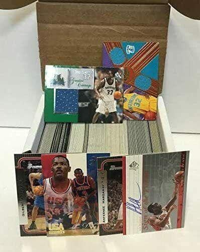 Кутия за попълнения на баскетболния тениска с повече от 300 Карти и 3 Реликвийными автомобил или Карти от Джърси