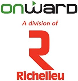 Панта Richelieu Hardware 820WB Onward с пълна врезным торцом -Квадратен, 3 инча, Бял