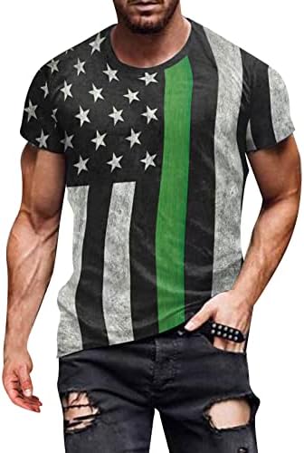 ZDFER, Тениски с Къс Ръкав за Мъже, Денят на Независимостта, 3D Дигитален Печат, Тениски Обикновена Засаждане,