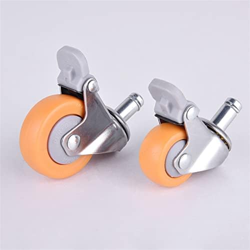 Колела за мебели TONONE 1/1,25/1,5/2 инча, Оранжево, Въртящи се, са гумени, за колички, 1 бр. (Цвят: B размер: