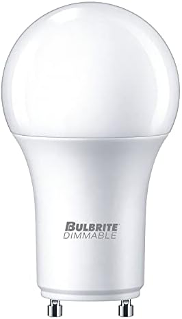 Bulbrite Комплект от (4) led лампи Frost A19 с регулируема яркост 9 Вата с двухконтактным цокъл Twist and Lock