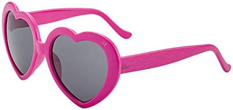 iYBWZH очила Become Night Love Светлини във формата На сърце, Очила за правенето на специални ефекти, Очила (Ярко-розови, без размер)