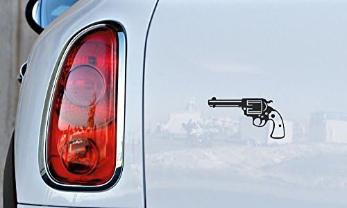 Пистолет Пистолет Револвер Версия 3 Автомобилна Vinyl Стикер Стикер върху Бронята на Автомобил на Леки Автомобили,