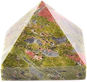 ERTIUJG HUSONG312 1 бр. Естествена Пирамида, Лечебен Камък Рейки Украшения във формата на Кристален Обелиск