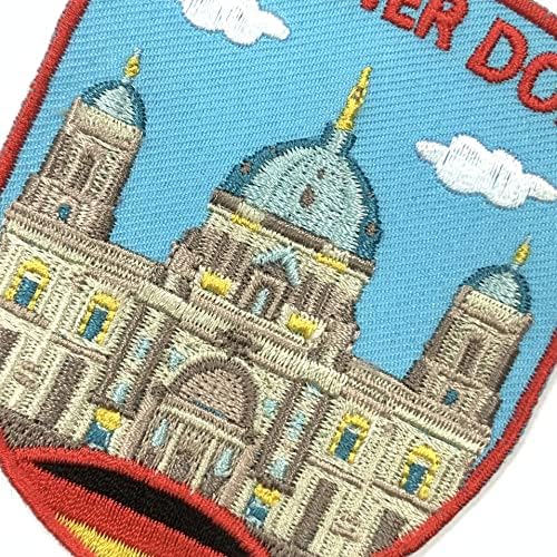 На пластира за ремонт на тъкани A-ONE Berliner Dom + Нашивка за униформи Германия, Deutschland Sehenswürdigkeit,