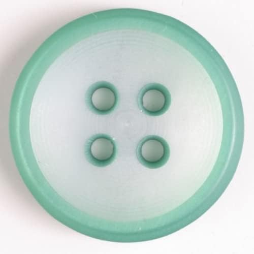 Кръгли Пластмасови Копчета с Копър Мятно-зелен Цвят на 28 мм Всяко