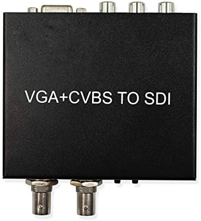 Конвертор HDSUNWSTD VGA + CVBS в SDI, слушане на аудио VGA AV + R/ L в SD/HD/ 3G SDI Box, Два порта sdi Out,