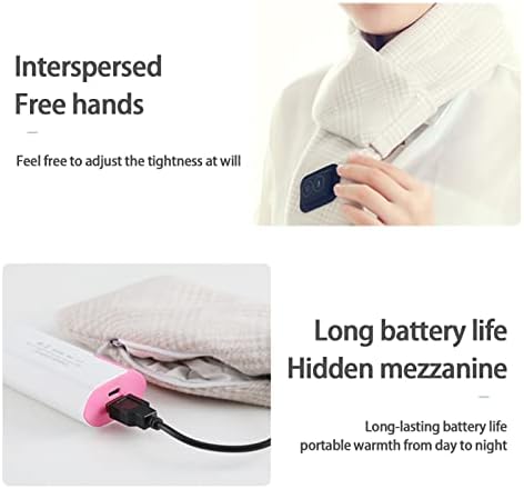 TZYY Модерен Акумулаторна шал с USB нагряване, моющаяся шал за запазване на топлината на врата, идеална за момчета