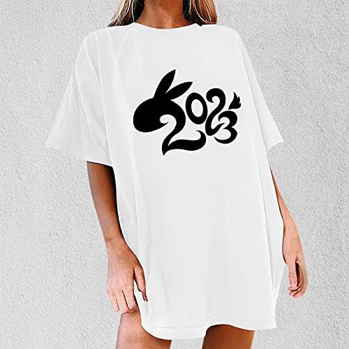 Лятна Есенна Тениска с кръгло деколте за момичета, Къс Ръкав, Комфорт, Цвета на Дрехите 2023, Модна Тениска