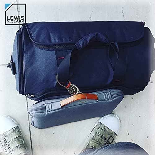 Lewis N Clark 3X Security Lock Багаж брави TSA за куфари за ръчен багаж, чанти за лаптоп, Комбиниран комплект