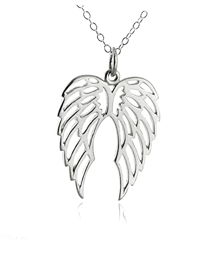 Колие с Висулки във формата на Крилата на Ангела - Стерлинговое Сребро 925 проба - Огърлица с Висулки във формата